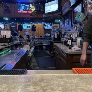 a bartender preparing a drink