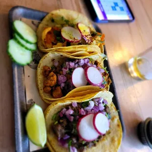 El pastor ,beef tacos