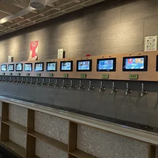 Beers on tap
