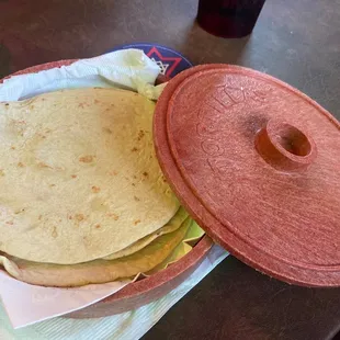 Home made flour tortillas!