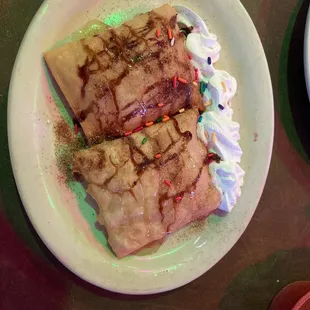 a plate of food on a table