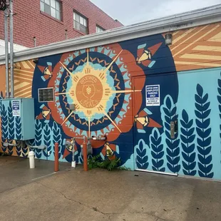 Mural behind old location.