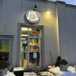 outside