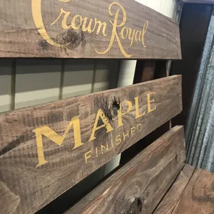 a close up of a wooden bench