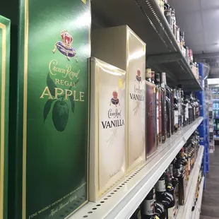 a variety of bottles