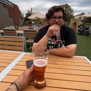 Outdoor seating and wristband