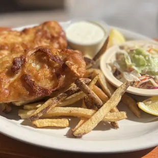 The Freshly battered and fried Fish &amp; Chips are Amazing!