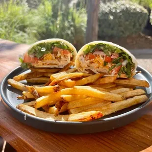 Buffalo Chicken Wrap! With the perfect amount of heat