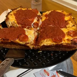 Pepperoni Detroit Style