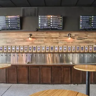 30 Taps. 28 beers and 2 white wines. Find the updated list on our website.
