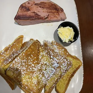 French toast with ham