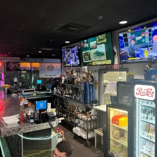 a man sitting at the bar