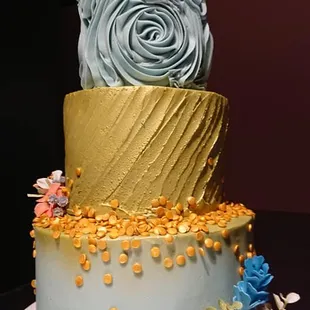 a three tiered cake