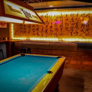 sushi and sashimi, interior