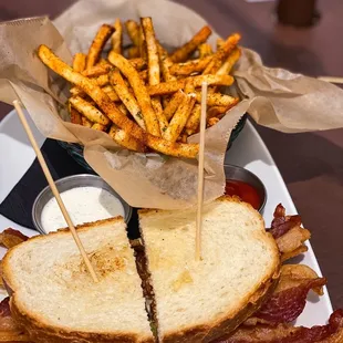 BLT and Cajun fries
