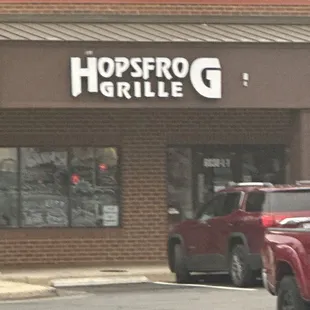 the front of the restaurant