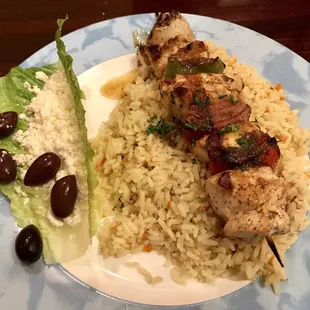 Chicken Souvlaki special.