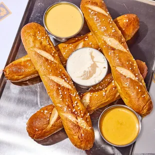 Warm Bavarian Pretzels