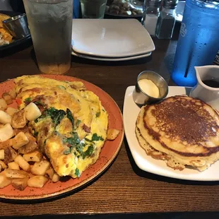 Loaded Veggie Omelette