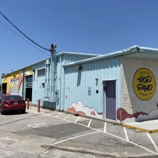 the outside of the building