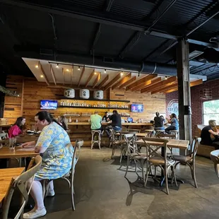 View of the dining area.