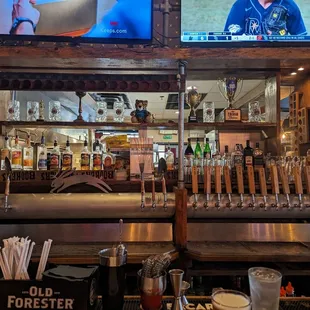 the bar