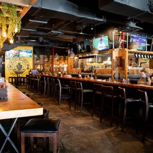 the bar