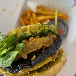 Roasted Portobello Burger!!