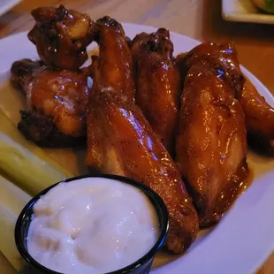 Mango habanero bone in wings