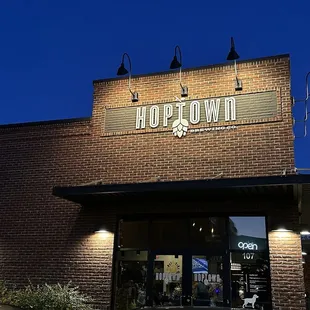 the outside of the building