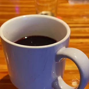 a cup of coffee on a table