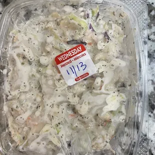 Cole slaw was BITTER! Way too heavy handed on the celery seed!! Called to let them know &amp; manager was rude.  I guess she made it! Lol