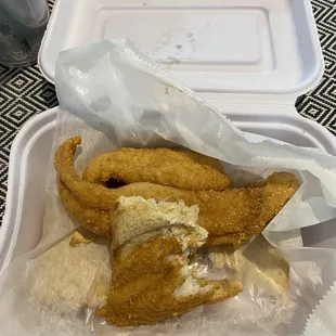 Catfish sandwich was great!