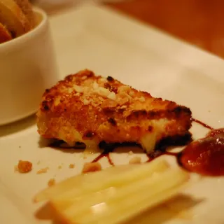 Warm Brie With Macadamia Nut Crust
