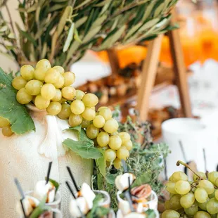 Wedding buffet at vineyard in Temecula