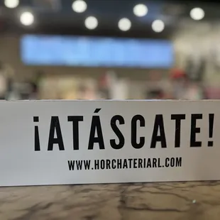 a close up of a sign