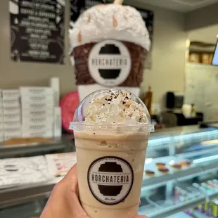 Horchata Frappe. Breakfast 4/20/2024