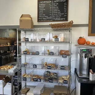 the bakery&apos;s counter