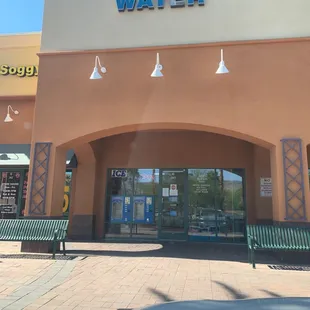 the front of the store