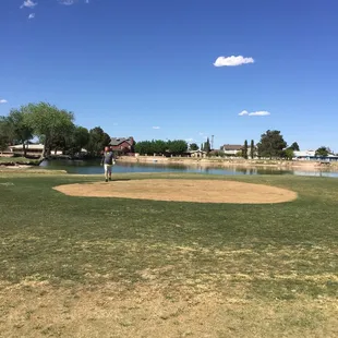 Sandtrap by the water