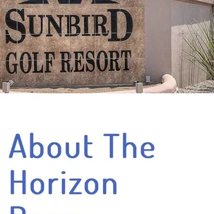 the entrance to the sunbird golf resort