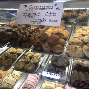 a variety of baked goods