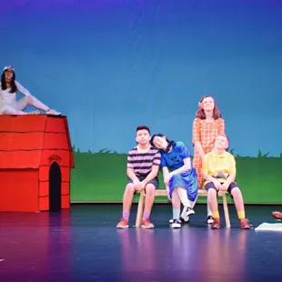 The cast of "You're A Good Man, Charlie Brown"