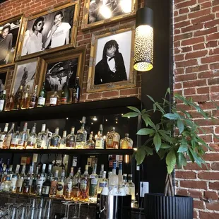 Full bar, paying homage to legends