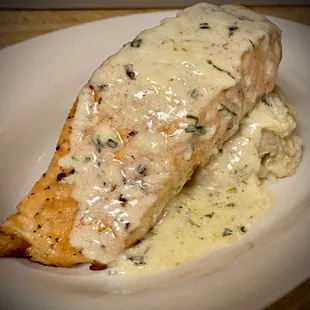 Atlantic Salmon over Risotto