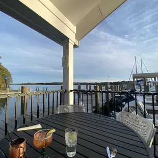 Outdoor dining table