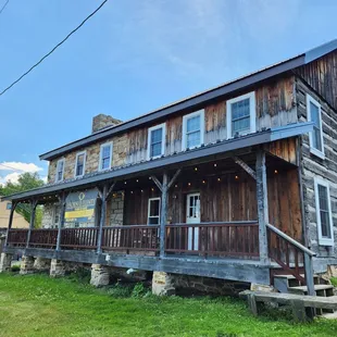The front of the building overlooking the street.