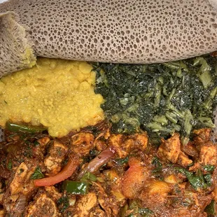 a pita filled with meat and vegetables