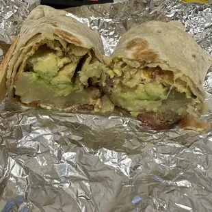 Breakfast Burrito w/ avocado
