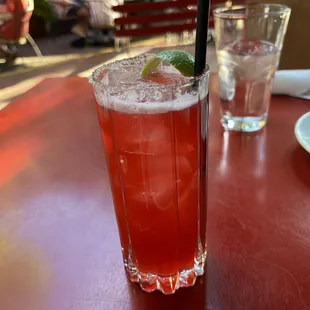 Blackberry ginger cocktail